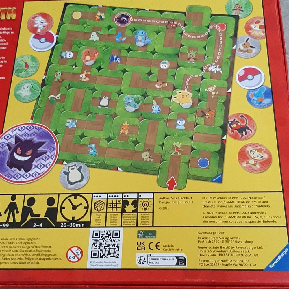 NIB Pokemon Labyrinth Board Game